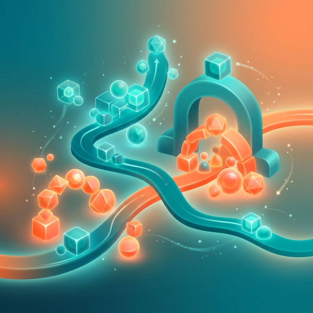 Neurodiversity family support abstract illustration